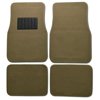 BDK Classic Carpet Floor Mats for Car & Auto - Universal Fit -Front & Rear with Heelpad (Medium Beige) (MT-100-CPTSERIES)