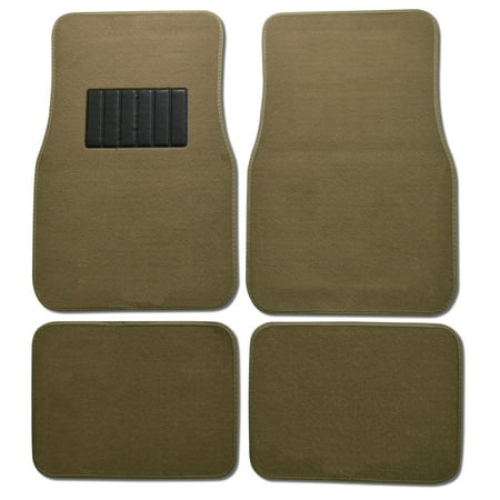 BDK Car Floor Mats 4 Pieces Carpet Protection - Universal Fit for Car, SUV, VA & Truck, Front & Rear