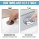 thumbnail image 3 of Dual Flush Push Button Replacement for Toilet Cistern Tank, Compatible with Ideal Flush System, 3 of 5