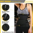 thumbnail image 3 of QRIC Sauna Waist Trainer for Women Long Torso Plus Size Sauna Belts Zipper Bones Workout Trimmer Neoprene Underbust (XS-3XL), 3 of 6