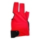 thumbnail image 3 of Guante de billar de tres dedos, antideslizante, para entrenamiento en gimnasio. Rojo, 3 of 9