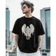 thumbnail image 3 of T-Shirts for Men, Cartoon Angel Crew Neck Cotton T-Shirt Men's Short Sleeve Animation Style, 3 of 8