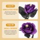 thumbnail image 1 of WEUVEB 10Ud Rosa Artificial Con Calavera Morada Ideal Para Decorar Casas Y Eventos, 1 of 7