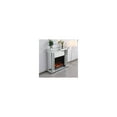 thumbnail image 4 of 47.5 in. Crystal mirrored mantle with wood log insert fireplace, 4 of 4