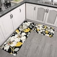 thumbnail image 2 of Pioneer Flower Floral Print Pattern Kitchen Rugs Sets Of 2,Anti Fatigue Kitchen Mat Rugs Non Slip Washable,Decorative Kitchen Floor Mats for Kitchen,Sink,Laundry,17"x30"+17"x47", 2 of 7