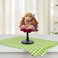 thumbnail image 3 of Raindrops Stands For Figurines Doll Display Stand Black PVC 2Pcs, 3 of 6