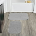 thumbnail image 2 of Garland Rug Gramercy Washable Bath Rug Set, 2 Piece (20"x34" & 17"x24") Silver, 2 of 8