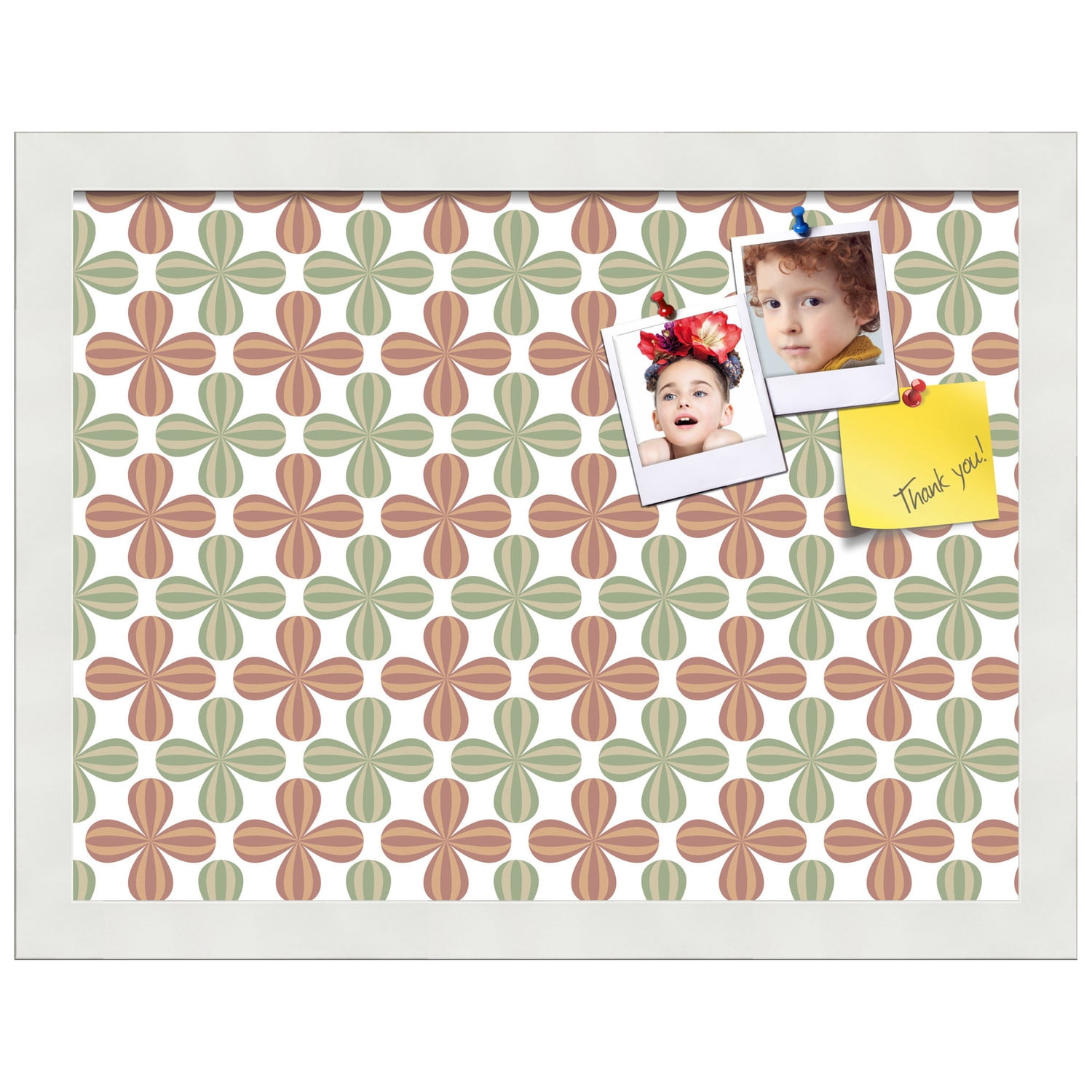 PinPix ArtToFrames 14x10 Custom Cork Bulletin Board    Poster Board Has a Fabric Style Canvas Finish, Framed in Satin White Frame (PinPix-558)