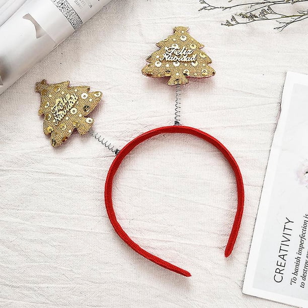Decoraciones navideñas, diadema, aro para el pelo, asta, diadema navideña, sombreros para niños y adultos, juguetes al por mayor