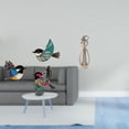 thumbnail image 2 of Pájaro para colgar en la pared,Arte de pared de pájaros de madera Decoración de pared de pájaros voladores de madera,Pareja en miniatura,Pareja de enamorados abrazándose en miniatura para, 2 of 8