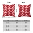 thumbnail image 2 of Fuzoiu Cartoon Lobster Print Square Pillow Cover,Hidden Zipper Design,Luxury Square Pillow Case, Throw Pillow,Couch Cushion-18"x18", 2 of 7
