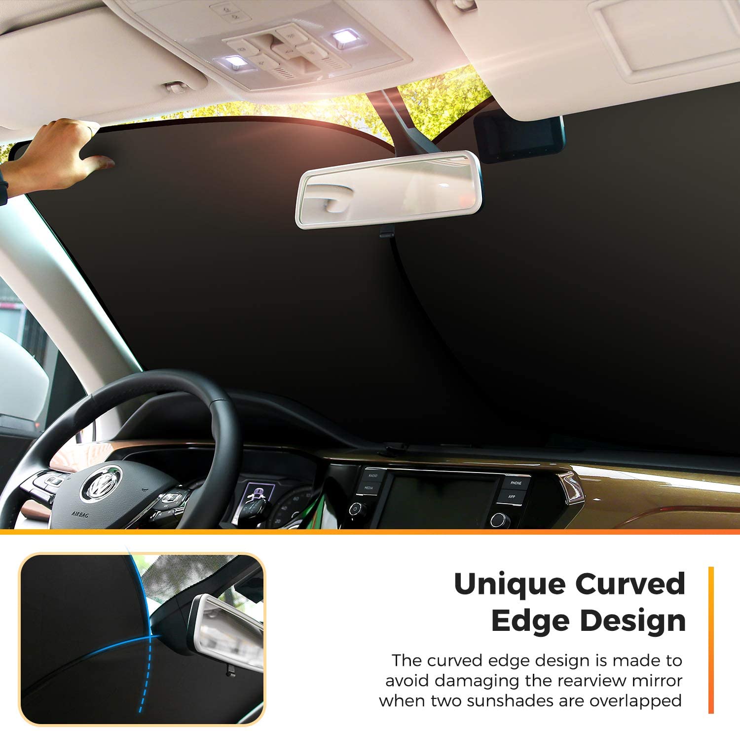 AstroAI Car Windshield Sunshade Foldable 2-Pack photo 6