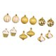 thumbnail image 3 of 12 bolas navideñas, adornos navideños, adornos colgantes DIY para Navidad. Oro, 3 of 9