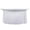 White, variant on Efavormart Ivory Wavy Spandex Fitted Round 1-Piece Tablecloth Table Skirt, Stretchy Table Cover with Ruffles - 6ft