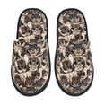 thumbnail image 1 of Fotbe Pug Pantuflas Peludas para Mujer con Estampado, Zapatillas de Peluche, Zapatos de Invierno para Casa, Uso Interior y Exterior-Medium, 1 of 8