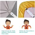 thumbnail image 4 of (Paquete de 4 correas cortas blancas) para sujetar sábanas - Clips ajustables para sábanas ajustables Correas de fijación para sábanas Soporte de agarre elástico utilizado para sábanas, fundas de col, 4 of 5