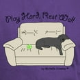thumbnail image 3 of CafePress - Black Lab Play Hard Dark T Shirt - Men's Classic Graphic Cotton T-Shirt, 3 of 4