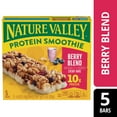 thumbnail image 2 of (12 pack) Nature Valley Protein Smoothie Chewy Snack Bars, Berry Blend Protein Bars, 5 Bars, 7.1 oz, 2 of 11