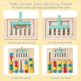 thumbnail image 2 of Juego de Mesa Montessori Biottro Color Matching Puzzle Madera Logica Preescolar, 2 of 5