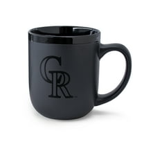 WinCraft Colorado Rockies 17oz. Black Tonal Ceramic Mug
