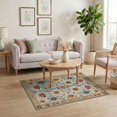 thumbnail image 3 of ODIKA Boho Southwestern Hallway Geometric Blooms Border Hallways Flower for Playroom, Bedroom, Reading Nook, Pet Friendly & Kids Safe Play, 3 of 7