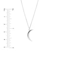 thumbnail image 5 of SZUL Women's 14K Solid White Gold Dainty Crescent Necklace, 5 of 6