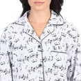 thumbnail image 3 of Leisureland Women's Music Note Print Cotton Flannel Pajama Set, 3 of 3