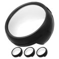 thumbnail image 1 of 4 espejos retrovisores para ordenador de escritorio, espejo convexo para seguridad personal, espejo retrovisor para cubículo, color negro, 1 of 7