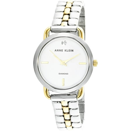 Anne Klein Tie - Anne Klein Women's AK-2795SVTT Silver Stainless-Steel Japanese Quartz Fashion Watch