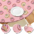 thumbnail image 4 of Pink Cartoon Donut Unicorn Pattern Round Fitted Tablecloth with Elastic Edge,Dining Table Cover Waterproof,Outdoor Round Tablecloth for Camping,Dining,Indoor and Outdoor, 4 of 7