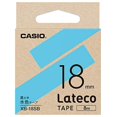 thumbnail image 1 of Casio Label Writer Lateco Refill Tape Light blue with black letters 18mm XB-18SB, 1 of 5