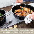 thumbnail image 5 of All-Clad FUSIONTEC 7-Quart Natural Ceramic Soup Pot with Steel Core and Lid, Rose Quartz, Dishwasher Safe, Oven and Induction Compatible, 5 of 5
