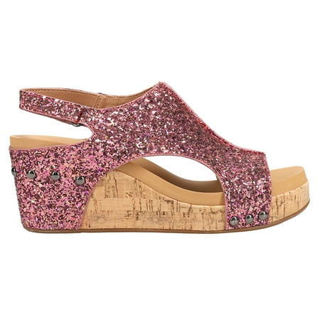 

Corkys Womens Carley Glitter Studded Casual Sandals Casual