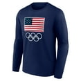 thumbnail image 2 of Men's  Navy Team USA 2024 Olympics Primary Logo Long Sleeve T-Shirt, 2 of 3