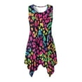 thumbnail image 4 of FUIALDOLG Summer Dresses Colorful Cheetah Animal Skin Dress for Women Lady Sexy Leopard Dress Womens Loose Fit Tank Dresses with Pocket Flowy Irregular Hem Sundress for Cocktail,Christmas Party,XL, 4 of 7
