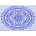 thumbnail image 1 of Ahgly Company Machine Washable Indoor Rectangle Transitional Light Slate Blue Area Rugs, 2' x 4', 1 of 7