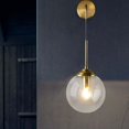 thumbnail image 4 of Lámpara de Montaje en Pared, Accesorios de Iluminación, de Bo Redonda de Cristal, Candebros de Pared Exterior de Industrial , Borrar Colco Luces de pared del dormitorio, 4 of 7