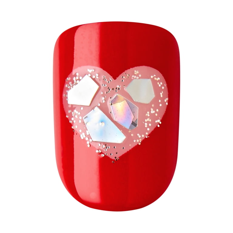 EVER NAIL Valentine No.2 グルー imPRESS Valentine Press-On Nails, No Glue Needed, 33 Ct - Walmart.com