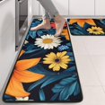 thumbnail image 2 of Kitchen Rugs Sets Of 2,Pioneer Flower Floral Print Pattern Anti Fatigue Kitchen Mat Rugs Non Slip Washable,Decorative Kitchen Floor Mats for Kitchen,Sink,Laundry,17"x47"+17"x47", 2 of 5