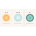 thumbnail image 1 of HAHDAXIA Sun Salt and Sea Aura Posters Coastal Canvas Wall Art Minimalist Beach Prints Trendy Ocean Beachy Colorful Abstract Aura Mind Body Soul Aesthetic Decor Bedroom Yoga 3 Set 12x16in Unf, 1 of 7