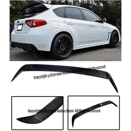 - For 08-14 Subaru WRX & STi Hatchback / Wagon Rear Add-On Extension REAL CARBON FIBER Wing Spoiler Gurney Flap 2008 2009 2010 2011 2012 2013 2014 08 09 10 11 12 13 14