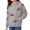 Grey, variant on CPNG Girls Hoodie Long Sleeve Hooded Sweatshirt with Football Print Fashionable Loose Casual Cozy Pullover Hoodie Tops