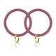 thumbnail image 3 of 2 Unids Pulsera de Silicona Gran Círculo Pulsera Pulsera Llavero Anillo Llavero Colgante Accesorios para Mujeres Damas (Rosy Pink), 3 of 5