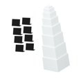 thumbnail image 1 of 8 cajas de exhibición de acrílico, cajas de almacenamiento con fondo hueco, soportes de exhibición de buffet blancos para colección de juguetes y, 1 of 9