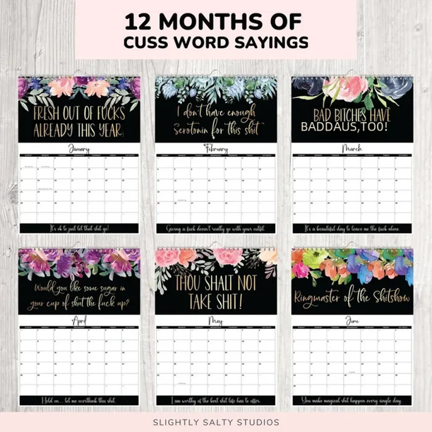 Calendario para Mujeres Cansadas Heldig Diseño Único Uso Versátil