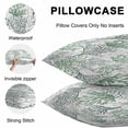 thumbnail image 5 of Throw Pillow Covers 16x16 Inch Set of 2, Sage Green Gray Coral Coastal Waterproof Outdoor Pillow Covers, Summer Beach Seaside Nautical Decorative Cushion Pillowcases for Couch, Sofa, Bed, Patio, 5 of 9