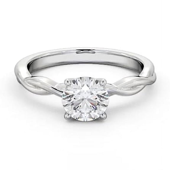 Vivid Jewel Round Cut 2 Ct VVS1/D Diamond Solitaire Ring - 14K White Gold Over Solitaire Ring - Diamond Engagement Wedding Ring for Women's - Classic Engagement Wedding Solitaire Rings for Women's