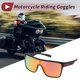 thumbnail image 2 of 1 juego de gafas de motocicleta anti-reflejo Tri-Acetato de Celulosa TR90 UV400 gafas de sol para ciclismo lente roja marco negro rojo, 2 of 6
