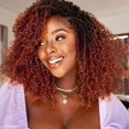 thumbnail image 1 of Yanky Twist Crochet Hair Pre Looped 8 Pulgadas Pre-Trenzado Ginger Ombre Fluffy Curly Trenzado Cabello Corto Senegalese Twist Trenzas Natural Bohemia Marlybob Crochet Trenzas Para Mujeres Negras, 1 of 1