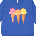 thumbnail image 3 of Inktastic 3 Scoops of Ice Cream Toddler Sweatshirt, 3 of 4